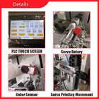 Cylindrical Fully Automatic Screen Printing Machine Servo Rotary With Color Sensor