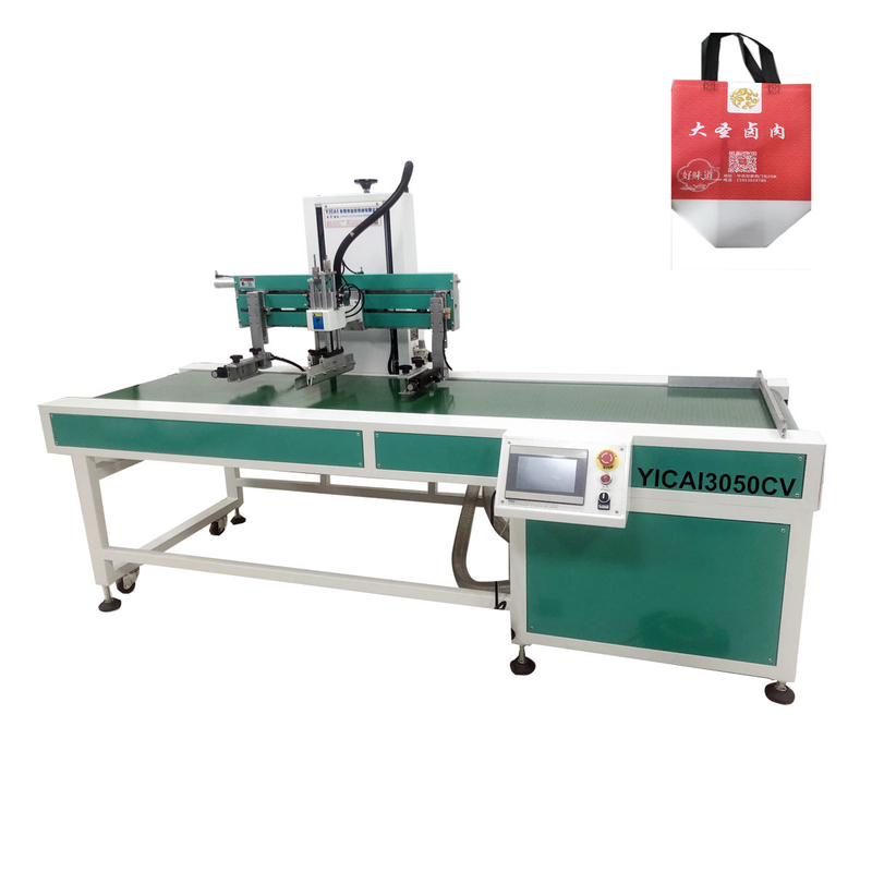 YICAI3050MCV Non Woven Bags Screen Printing Machine With Vacuum Conveyor