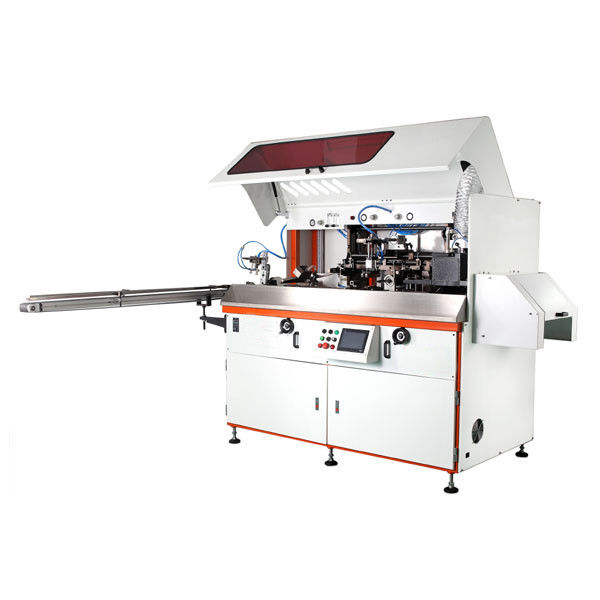 HY-601UV automatic UV bottle screen printing machine 1 color high speed