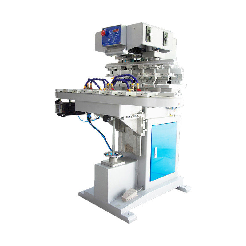1500times/hr Rotary Printing Machine 6 Color Pad Printing Machine With Conveyor
