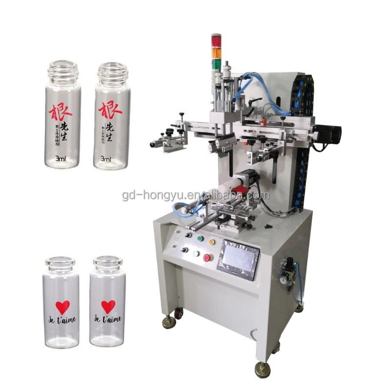 800P/H Bottle Screen Printing Machine Automatic Positioning Color Fixing