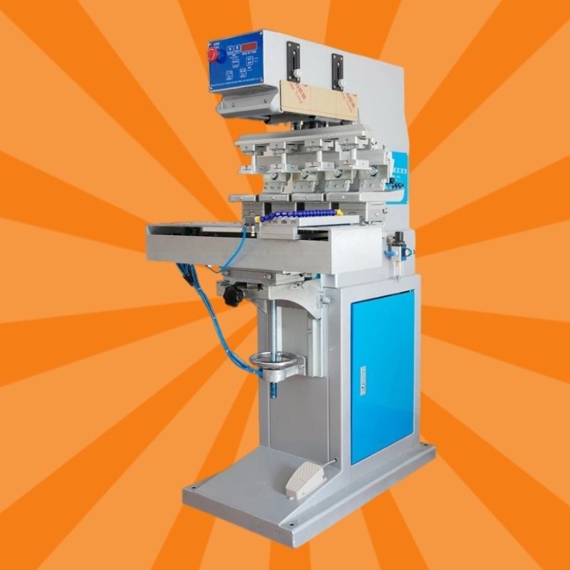 Multi Color 110V 60Hz Bottle Cap Printing Machine with separated colloid head