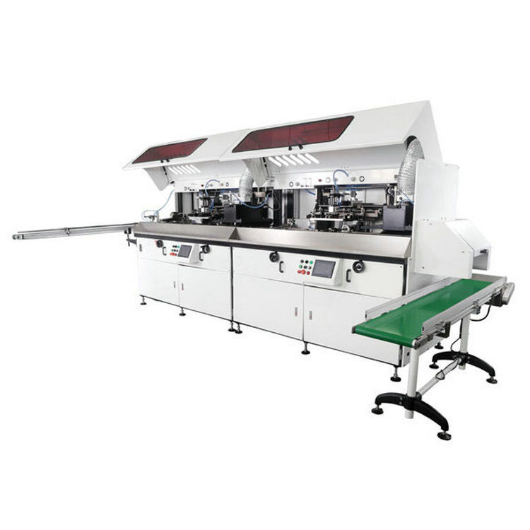 Automatic one color Bottle Screen Printing Machine With UV curing