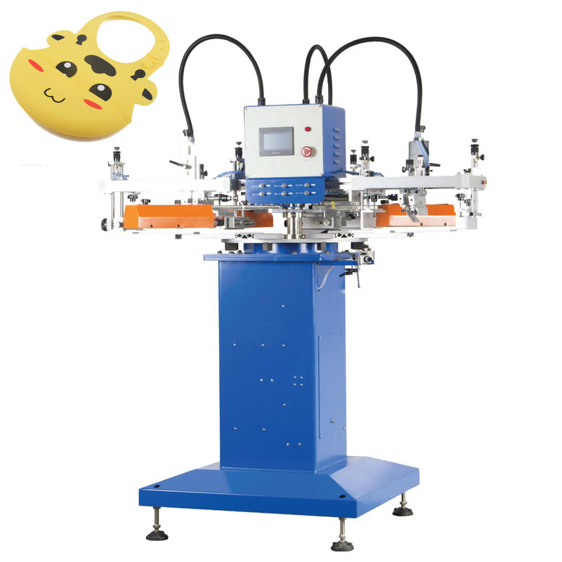 4 Color Baby Bib Flat Screen Printing Machine 800PCS/H High Rapid Rotary