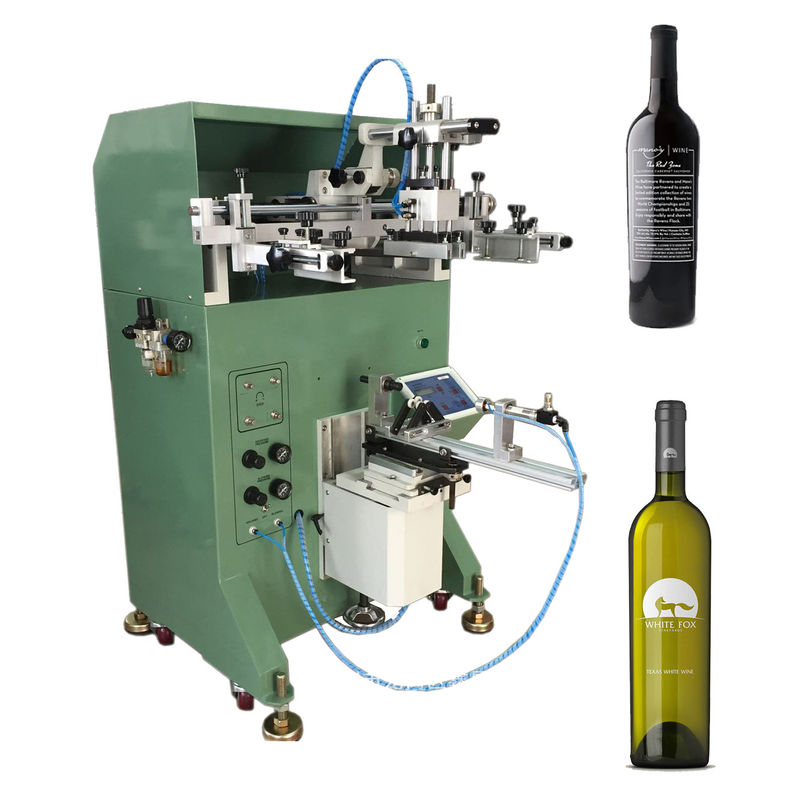 200V 110V 5-7BAR Cylindrical Screen Printing Machine For Glass Bottles