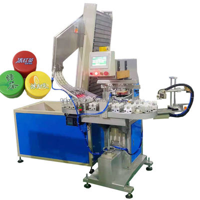 PLC Control Electric Pad Printer 220V 500W Multi Color Pad Printing Machine